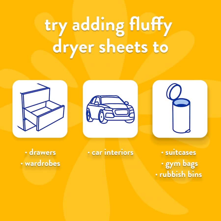 Fluffy Dryer Sheets Fabric Softener Conditioner Field Flowers 40pack