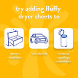 Fluffy Dryer Sheets Fabric Softener Conditioner Field Flowers 40pack