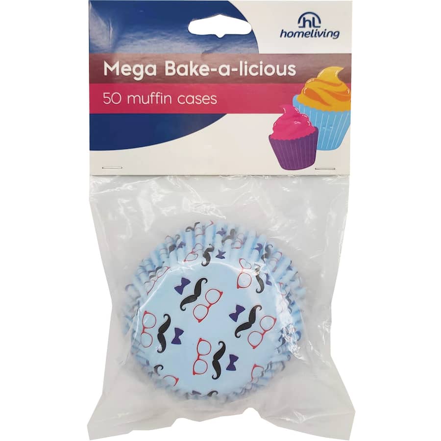 Homeliving Baking Cups Assorted Muffin Cases 50pack
