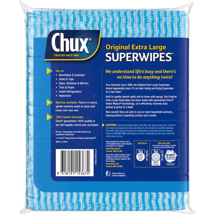 Chux Superwipes Extra Large 5pack