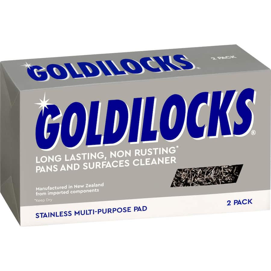 Goldilocks Stainless Steel Scourer Non Rusting Twin Pack 2pack
