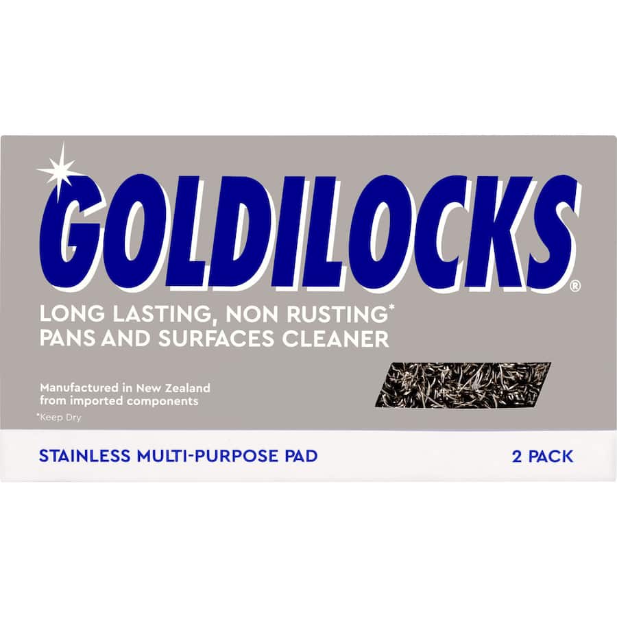 Goldilocks Stainless Steel Scourer Non Rusting Twin Pack 2pack