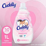 Cuddly Concentrate Fabric Softener Conditioner Sensitive Bottle 1L