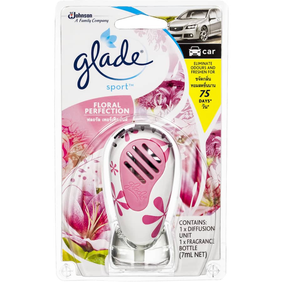 Glade Sport Car Freshener Floral Primary 7mL