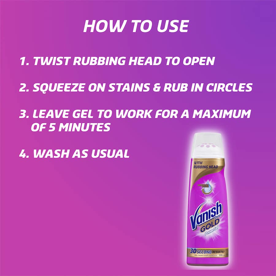 Vanish Preen Gold Stain Remover Power Gel 200mL