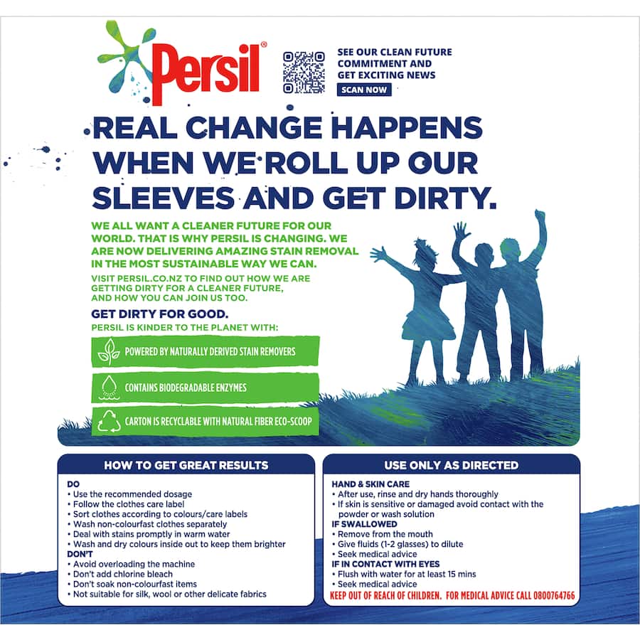 Persil Front & Top Loader Laundry Powder Active Clean 1kg