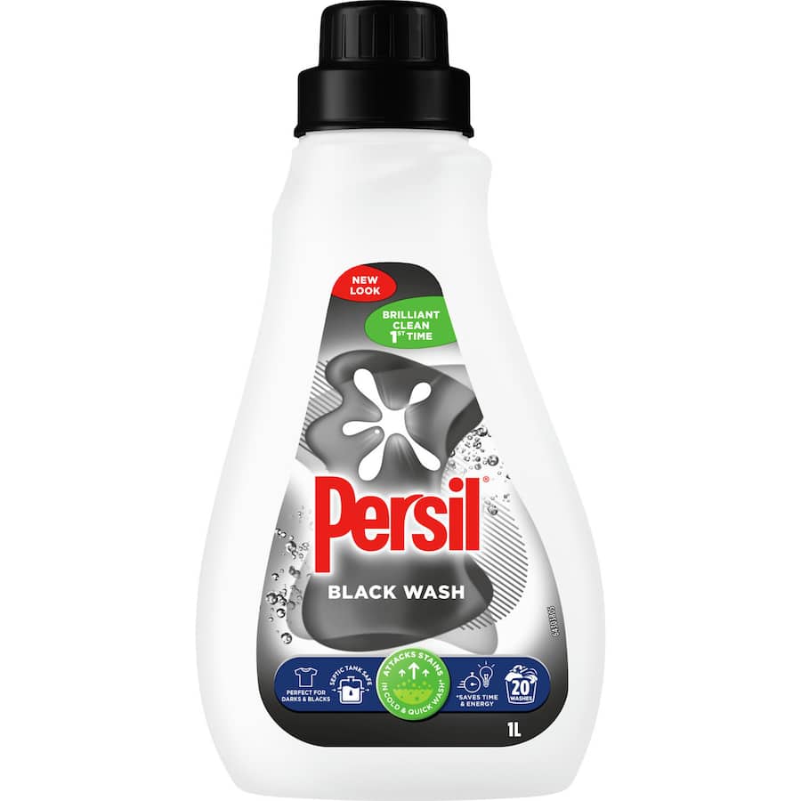 Persil Front & Top Loader Laundry Liquid Black Wash 1L