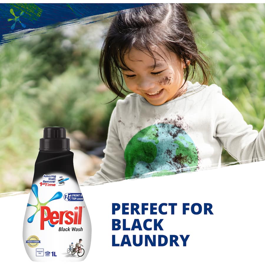 Persil Front & Top Loader Laundry Liquid Black Wash 1L