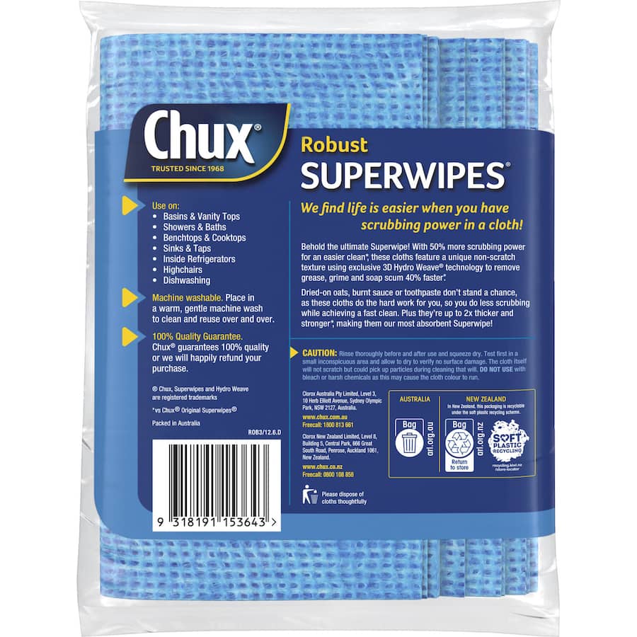 Chux Superwipes Robuste 3pack