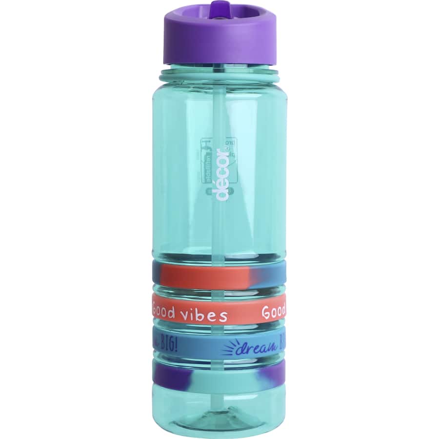 Decor Tritan Drink Bottle Bands Pumped Assorted colours 750mL