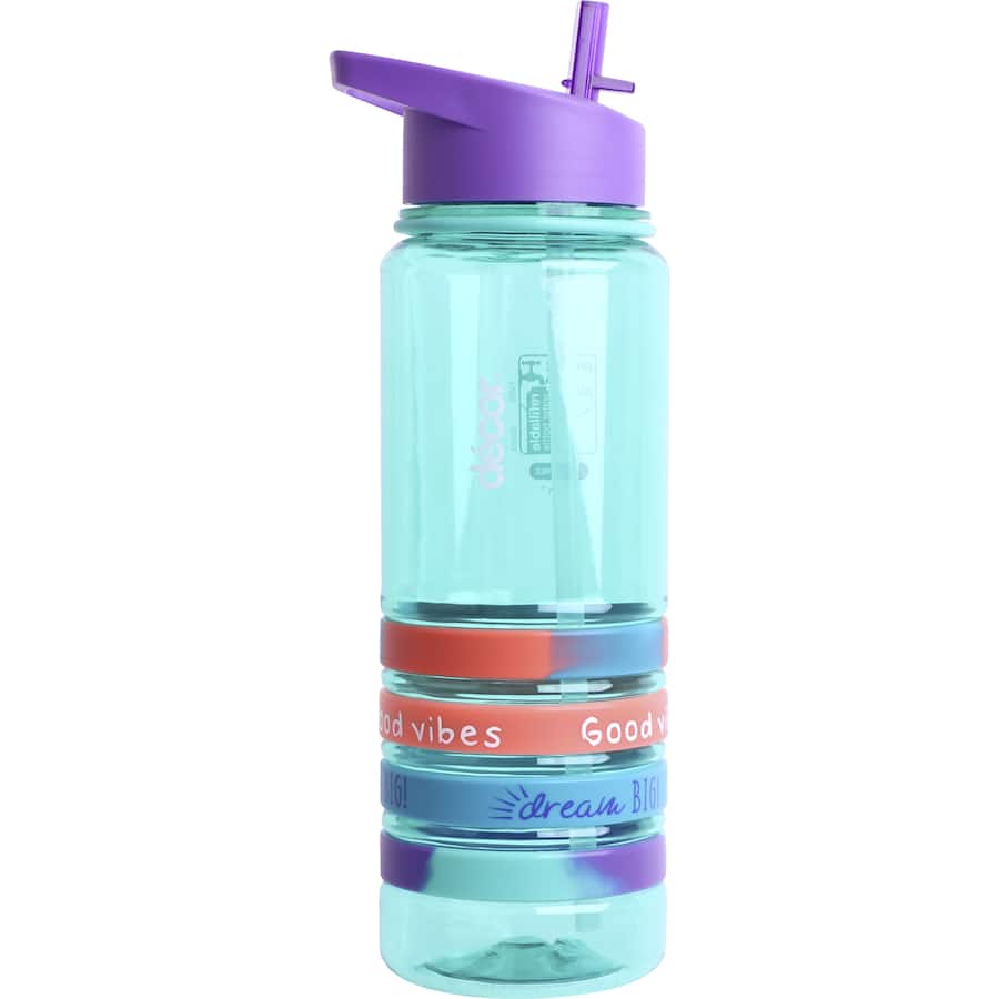 Decor Tritan Drink Bottle Bands Pumped Assorted colours 750mL