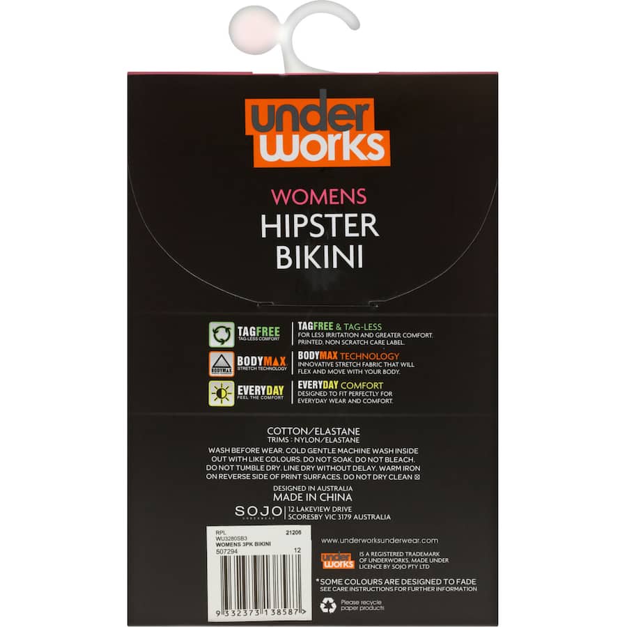 Uw Underwear Hipster Bikini 3pack