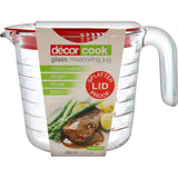 Decor Cook Jug Glass With Lid 650mL