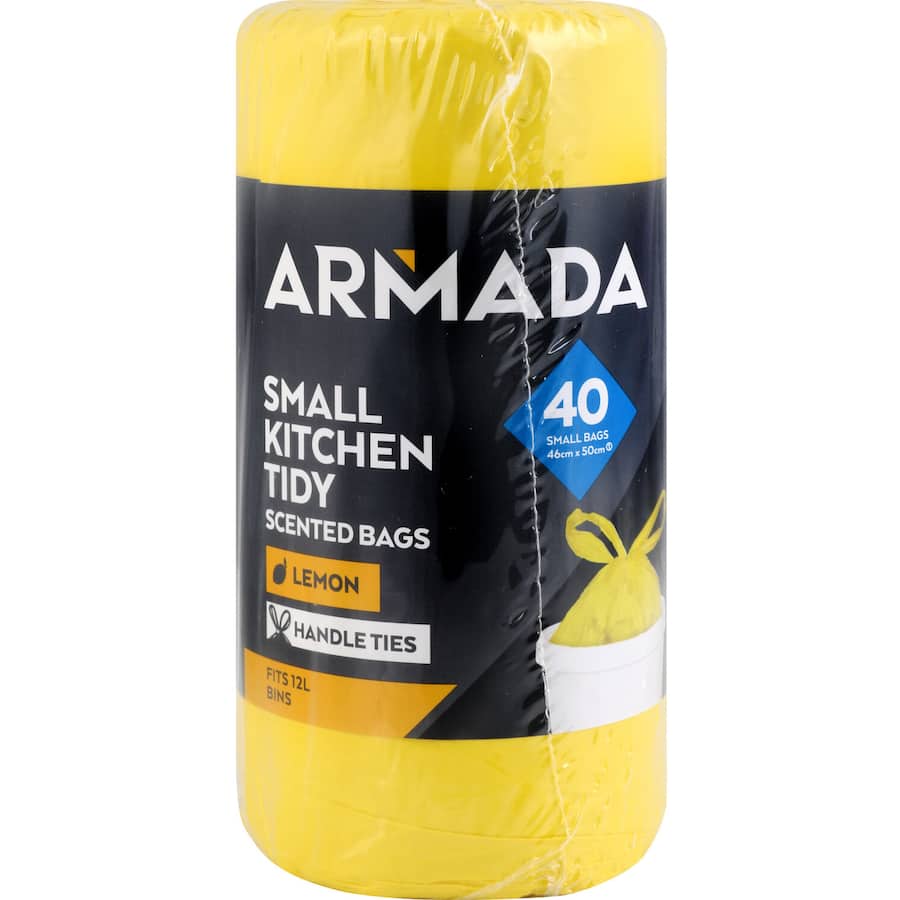 Armada Kitchen Tidy Bags Scented Lavender Or Lemon Roll 40pack