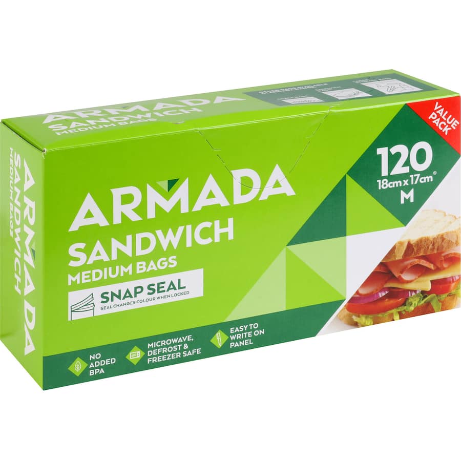 Armada Sandwich Bags  120pack