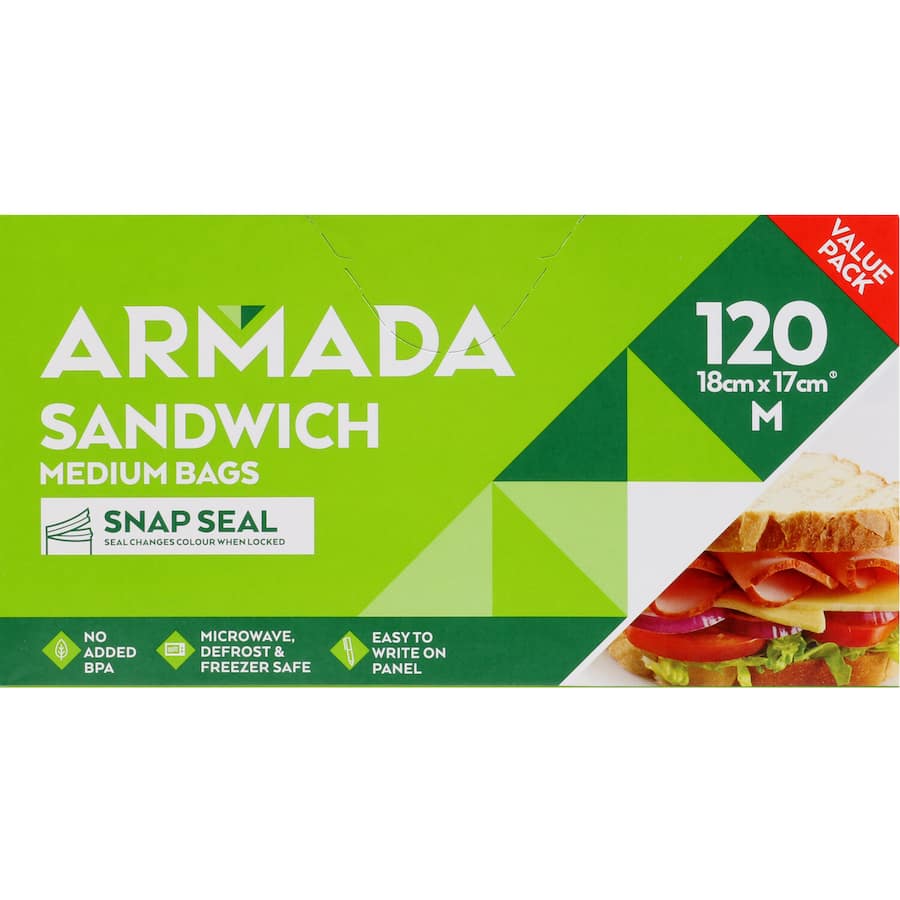 Armada Sandwich Bags  120pack