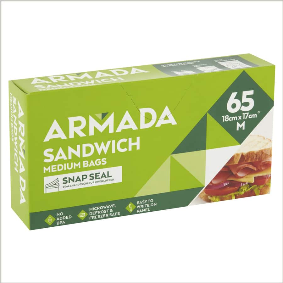 Armada Sandwich Bags  65pack