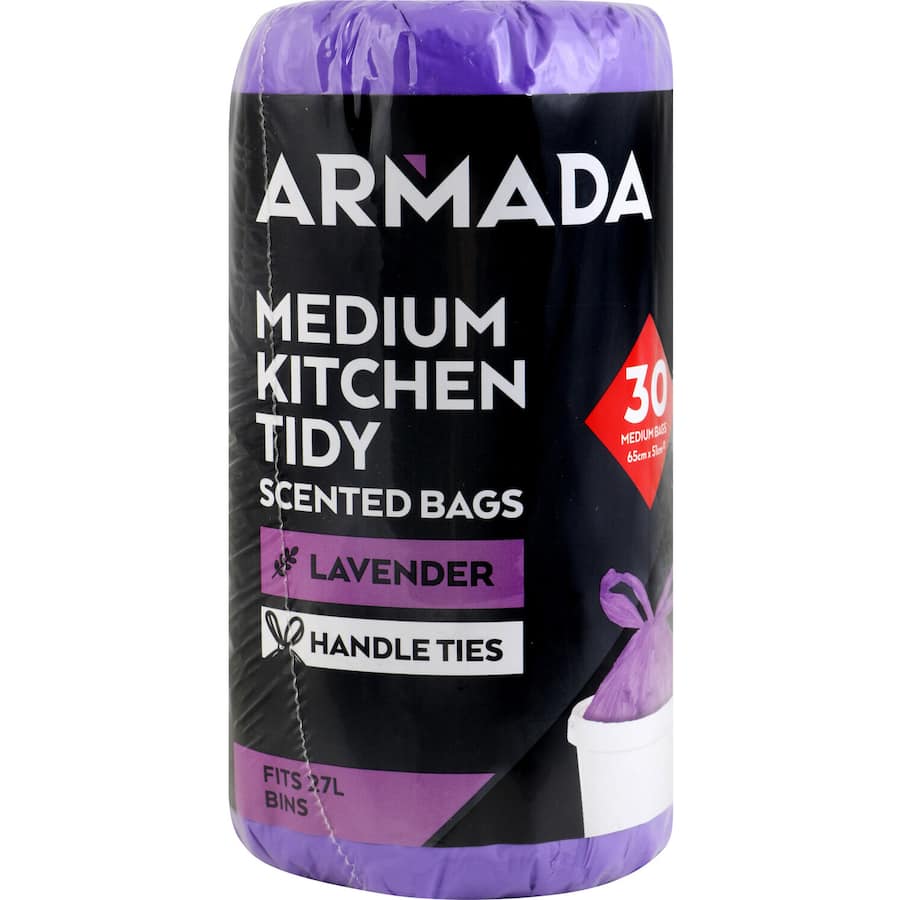Armada Kitchen Tidy Bags Medium Lavender Or Lemon Roll 30pack