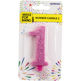 Whiz Pop Bang Candles Number 1 1pack