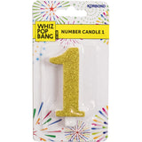 Whiz Pop Bang Candles Number 1 1pack