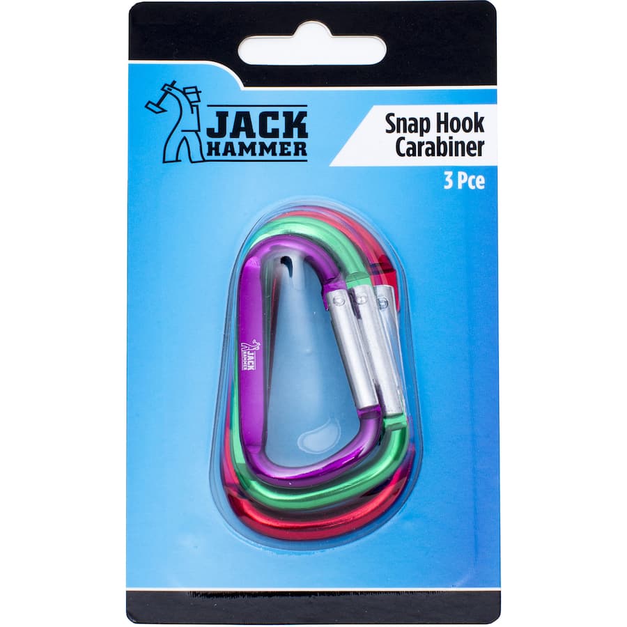 Jack Hammer Snap Hook Carabiner 3 Piece 1ea