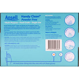 Vileda Ansell Handy Clean Latex Gloves M/l 50pack