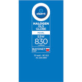 Olsent Halogen Round Bulb Bayonet 53w Pearl 2pack