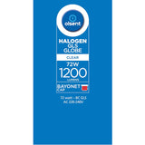 Olsent Halogen Round Bulb Bayonet 72w Clear 2pack