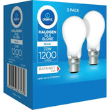 Olsent Halogen Round Bulb Bayonet 72w Pearl 2pack