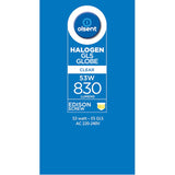 Olsent Halogen Round Bulb Screw 53w Clear 2pack