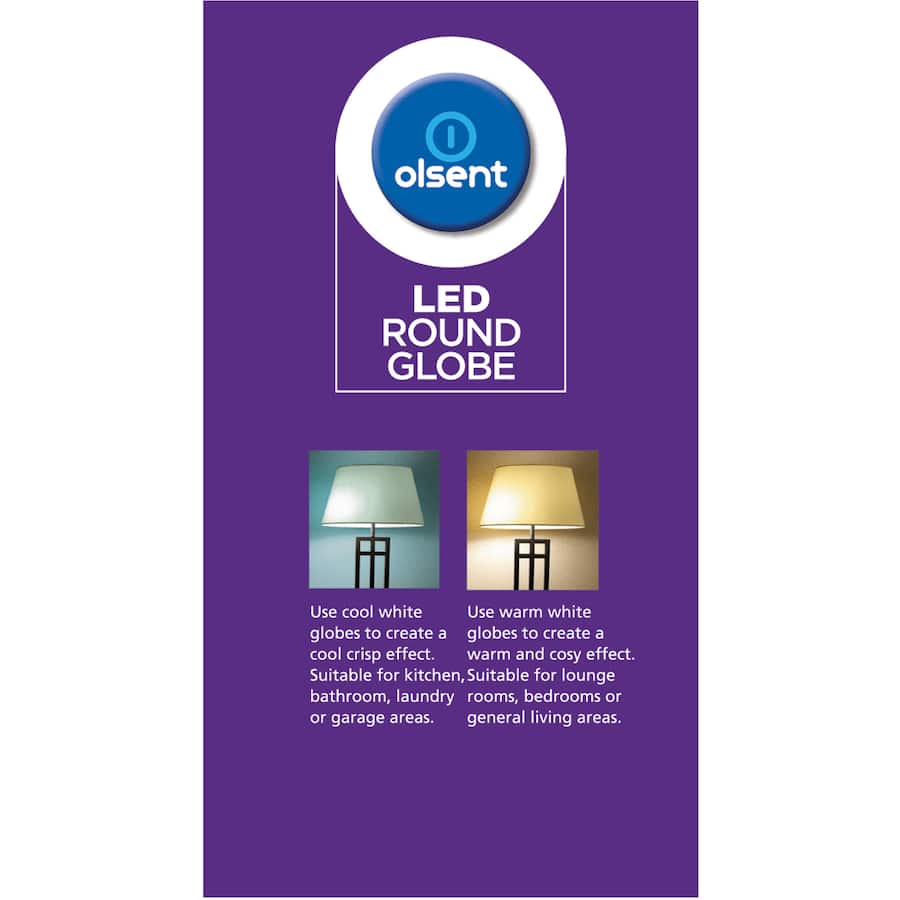 Olsent Led Light Bulb Screw 5.5w 500lm 1pack