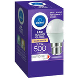 Olsent Led Light Bulb Round Bayonet 5.5w 500lm 1pack
