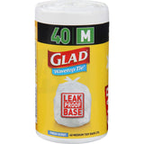 Glad Bin Liners Wavetop Ties Med 40pack