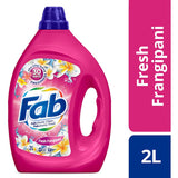 Fab Laundry Detergent Liquid Fresh Frangipani 2L