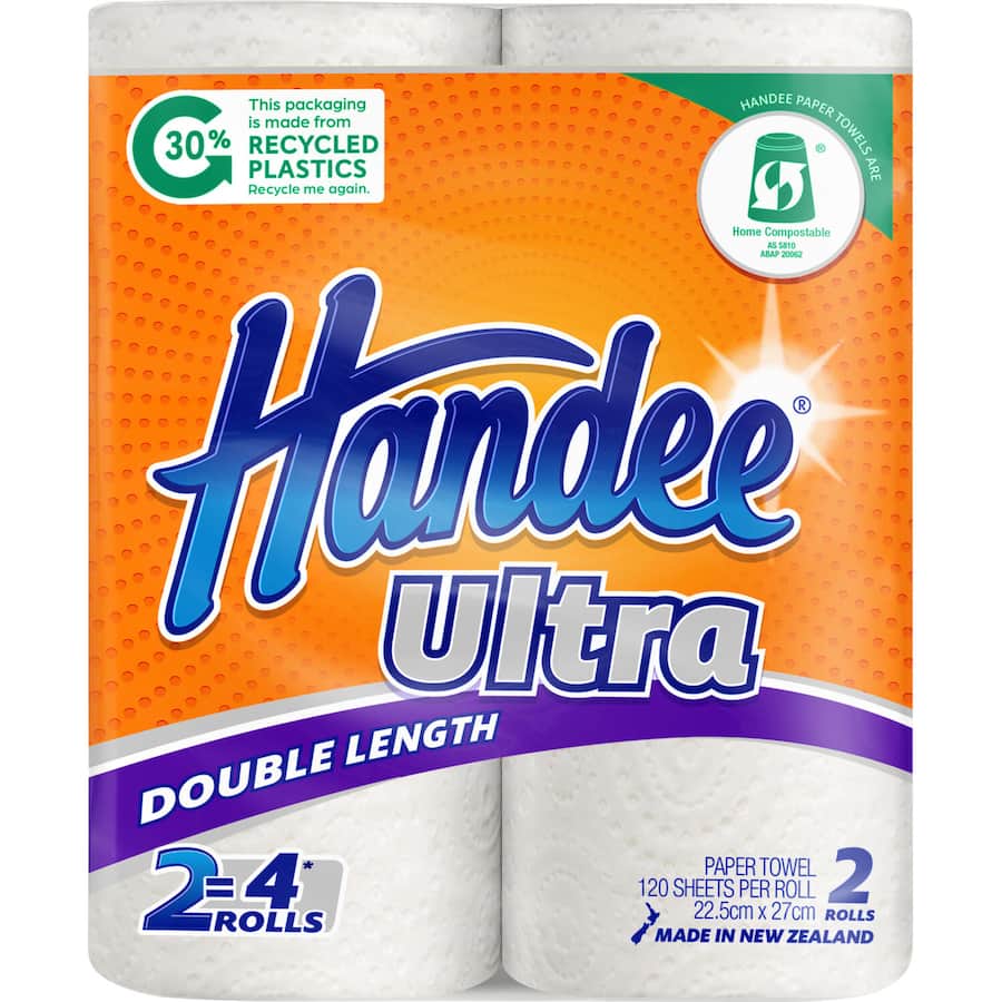 Handee Paper Towels Double Roll 2pack
