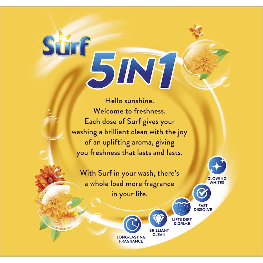 Surf Laundry Powder 5 In 1 Sunshine Citrus 1kg