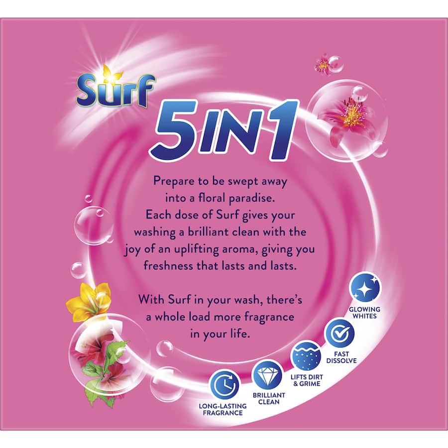 Surf Laundry Powder 5 In 1 Tropical 3kg