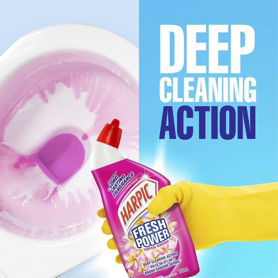 Harpic Toilet Cleaner Fresh Power Tropical Blossom 700mL