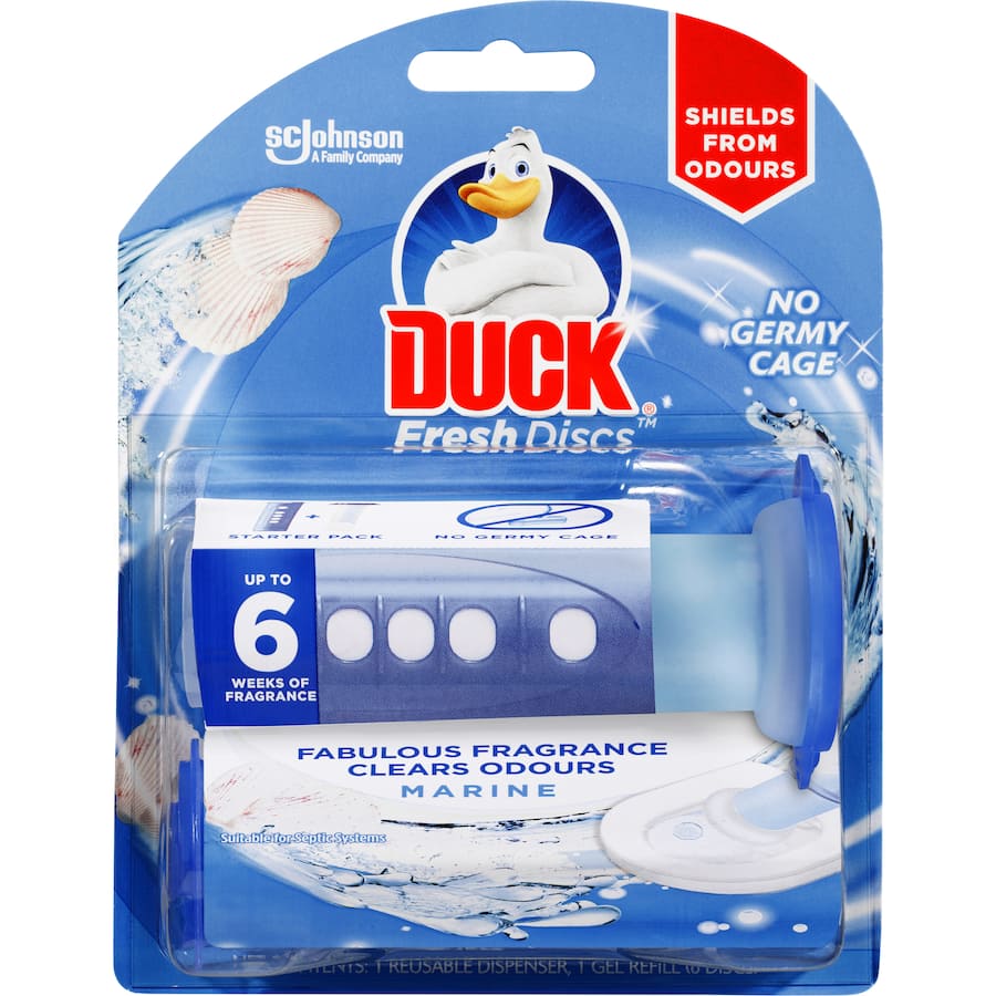 Duck Fresh Toilet Discs Marine Primary 36mL