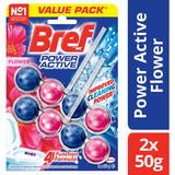Bref Power Active Toilet Cleaner Block Flower 2pack