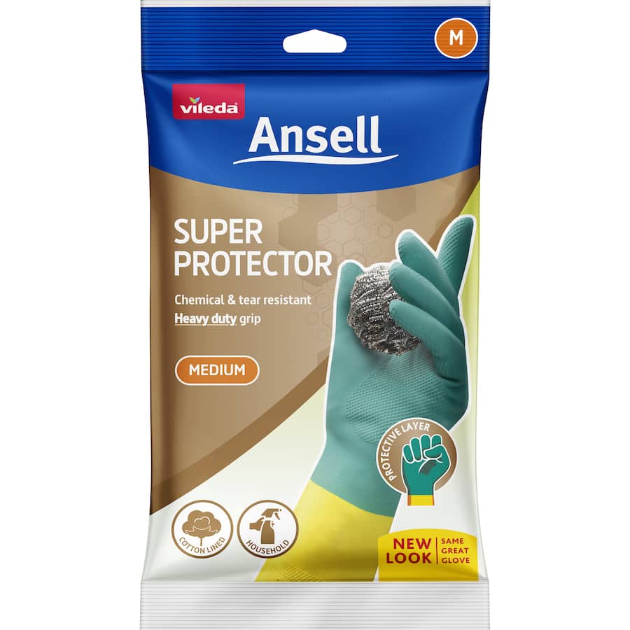 Vileda Ansell Super Protector Gloves Medium 1 pair