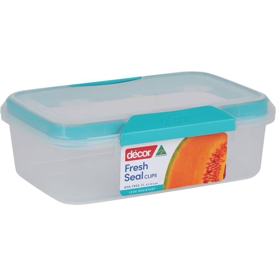 Decor Fresh Seal Container Clips Oblong 2L