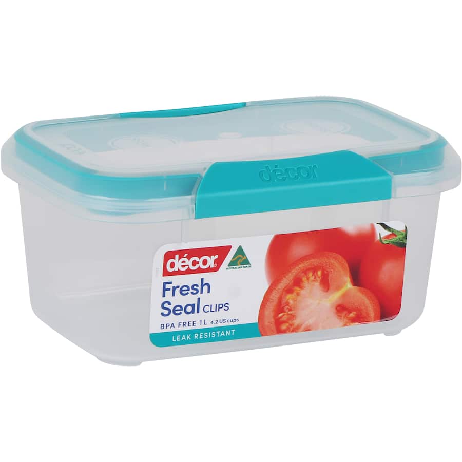 Decor Fresh Seal Container Clips Oblong 1L