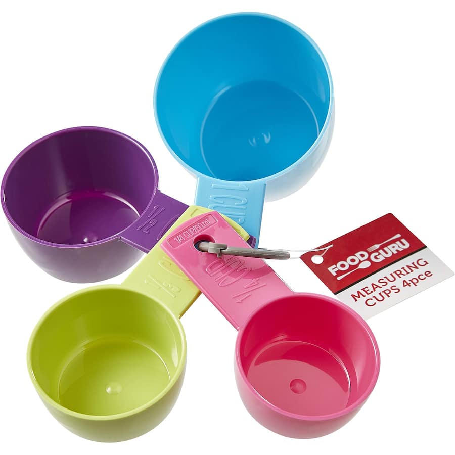 Food Guru Measuring Cups  4pce