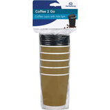 Homeliving Coffee Cups With Lids 5pack