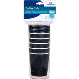 Homeliving Coffee Cups With Lids 5pack