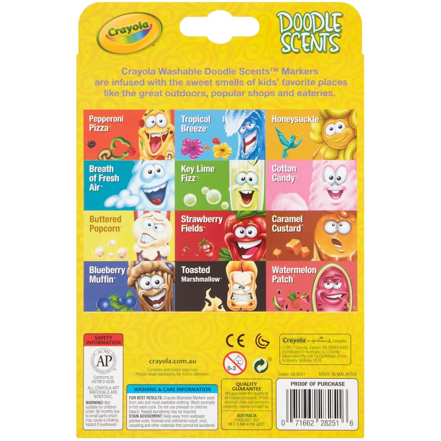 Crayola Markers Doodle Scents 12pack