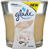 Glade Jar Scented Candle Sheer Vanilla Embrace