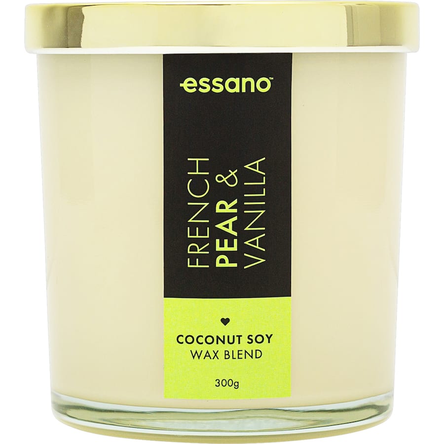 Essano Scented Candle French Pear & Vanilla 300g
