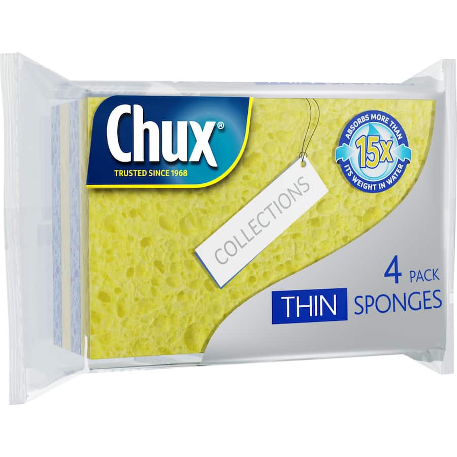 Chux Sponges Thin 4pack